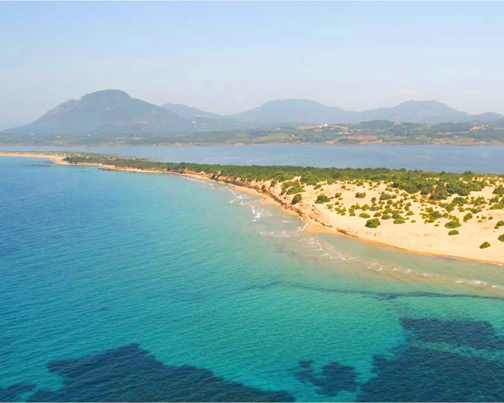 Ocean and Mountain View in St. George, Corfu